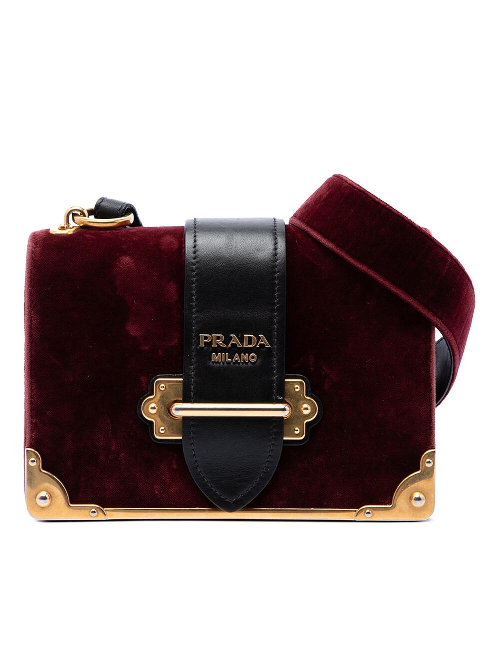 Prada Velvet Cahier Crossbody Pre-Loved #304396P81B